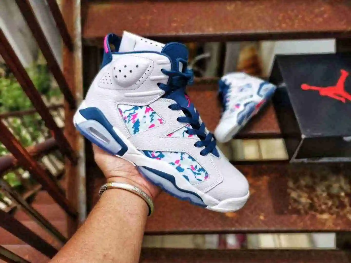 Air Jordan 6 扎染油画彩色男鞋 真标高品质 40----47带半码 (8).webp