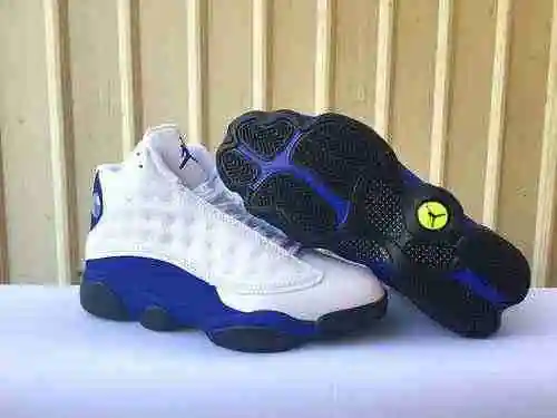JORDAN 13 Blanco Azul Zapatillas Hombre y Mujer: 36-47