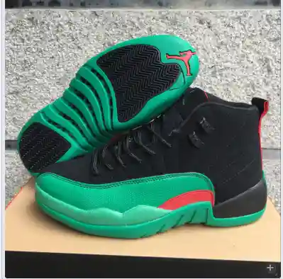 Jordan12 Negro Verde Oscuro 41...... 47