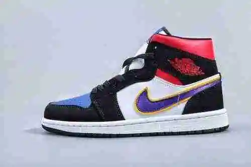 Jordan 1MID Lakers Púrpura 005 40 40.5 41 42 42.5 43 44 44.5 45 46 47.5