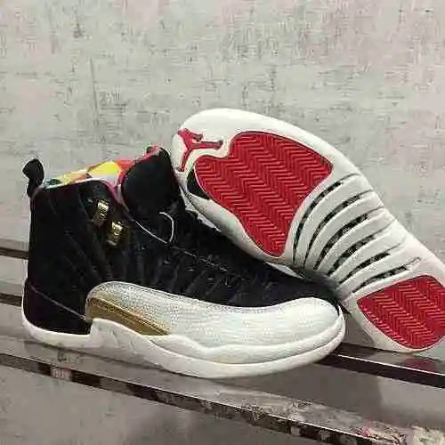 AIR JORDAN 12 jordan12 Zapatos para hombre enviados en combinación de colores anual china 8-13