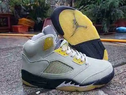AIR Jordan 5Jordan Dan 5G Bolan Naranja y Nuevo Azul Hielo; Zapatos hombre gris amarillo 40-47
