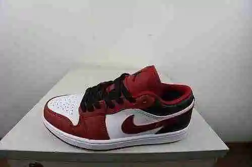 Jordan 1st Generation Low Cut Rojo Blanco Negro 36-46