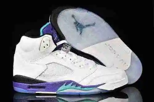 JORDAN 5ta generación Jordan Dan 5ta generación uva negra& Amp; Zapatos White Grape Super A para