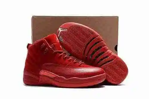 Jordan12 Red Deer Skin Oficial Versión Correcta 40-47