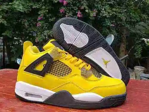 Zapatillas AIR Jordan 4 Jordan Dan 4th Generation Todo Amarillo Hombre 40-47