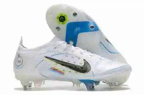 Llegado/heredado) Nike Assassin 14th Generation Half Low Top Blanco Azul Waterproof Knit SG Bota de 
