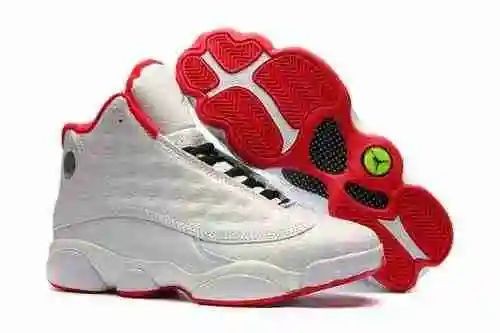 AIR JORDAN 13 Blanco Rojo Nuevo color a juego 41-47 Envío
