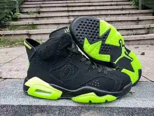 AIR JORDAN 6Jordan Dan 6 Negro Verde Fluorescente 40-47