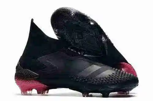 Llegada) Adidas Black Pink Falcon 20+full knit impermeable "thorny rose" FG bota de fútbol
