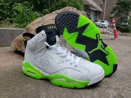 AIR JORDAN6 Jordan Dan 6ta Generación Blanco Verde Alas 40-47