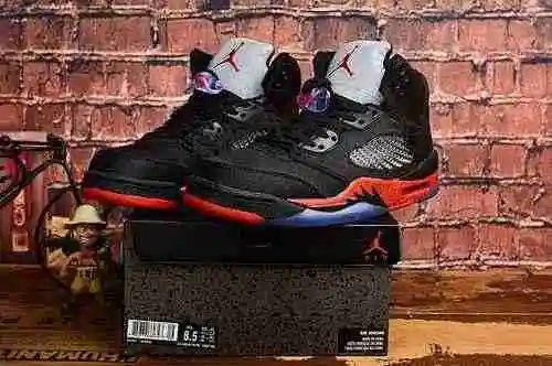 Jordan 5 Silk Negro Rojo Zapatos para hombre y mujer 36-47