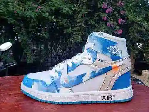AIR JORDAN1 Jordan Dan 1.ª generación Cielo azul y nube blanca 36-46