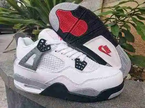 AIR JORDAN4 Jordan Dan Cemento blanco de cuarta generación 40-47