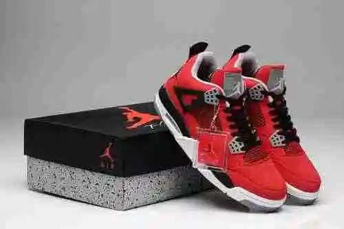 Zapatos de hombre JORDAN4 Bull Color Matching Super A Envío 40-47