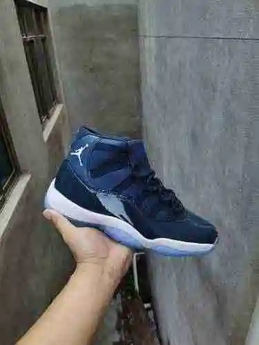 AIR JORDAN 11 Jordan Dan 11th Generation Azul marino Blanco 40-47