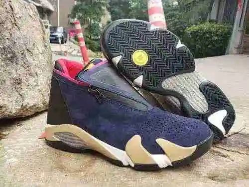 AIR JORDAN14 Jordan Dan 14th Generation Cremallera Color a juego Zapatos de hombre 40-47