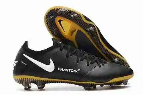 Llegada) Nike Phantom GT Cuero Impermeable Full Knit Suela original FG Bota de fútbol Nike Phantom G