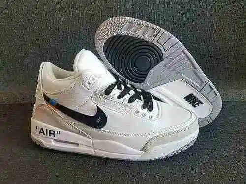 AJ3 x off white y negro Jordan Dan 3rd Generation Co Branding 40-47