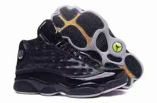AJ13 Nueva combinación de colores - Mirror Black Gold [Leonard All Star] True Eye Authentic Super A 