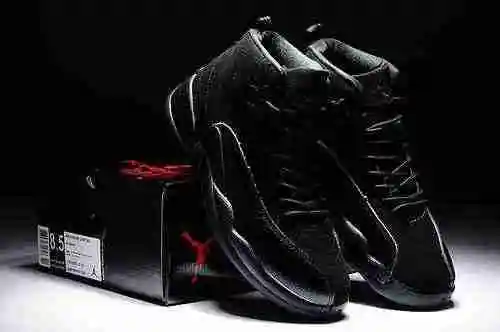 JORDAN12 All Black Super Un nuevo zapato de hombre a juego de colores 41-47
