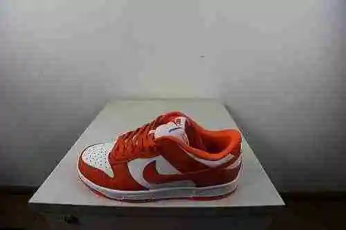 Zapato Nike sb dunk Skate panel blanco naranja 36-46