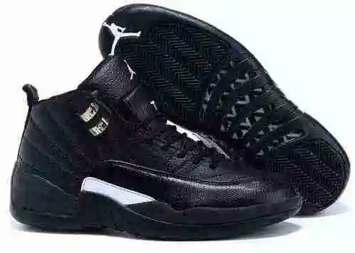 AJ12 Oficial Negro Plata Oro Botón Color A Juego Envío Super A Zapatos De Hombre 41-47