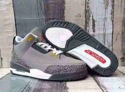 Zapatillas JORDAN 3 Cool Gris Hombre: 40-47