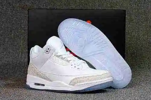 Air Jordan 3 "Blanco puro" Blanco 40 40.5 41 42 42.5 43 44 44.5 45 46 47.5