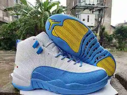 Air Jordan 12Jordan Dan 12th Generation Zapatos de hombre Jade blanco 40-47