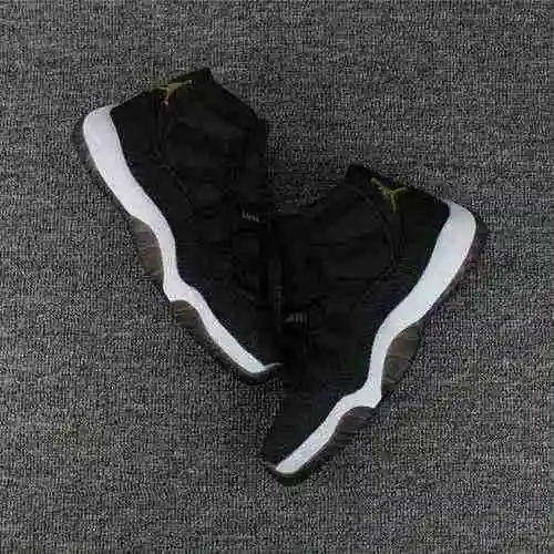 Jordan11 Piel De Pez Perla AJ11 Negro Oro 36-47