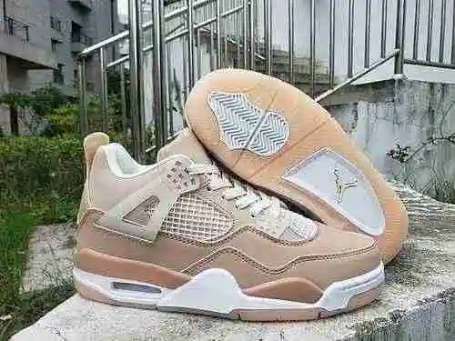 Air Jordan 4" Lotus Root Color; AJ4 Lotus color zapatos para hombre y mujer 36-47