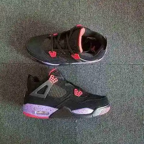 Jordan Dan 4/JORDAN4 Raptors Negro Púrpura Air Jordan 4 "Raptors" Zapatos para hombre y mu