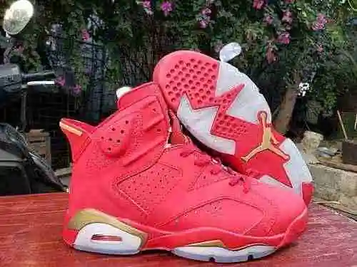 AIR JORDAN6Jordan Dan 6ta Generación Oro Rojo 40-47