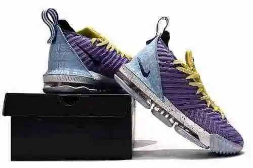 Nueva combinación de colores de 16.ª generación de James "Lakers Purple" 40-46