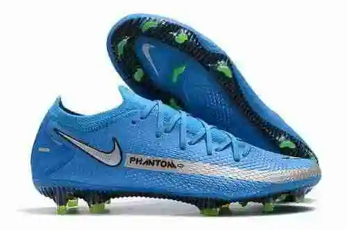 Llegada) Nike Phantom GT Negro Impermeable Full Knit Original Sole FG Bota de fútbol Nike Phantom GT