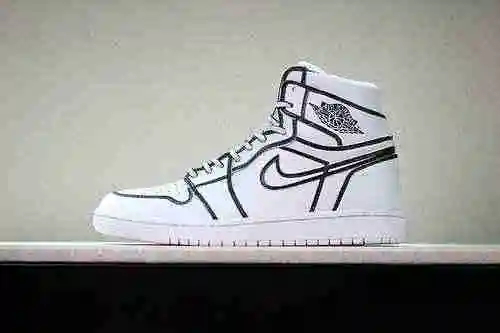 Jordan 1 dibujado a mano 36-46 con la mitad del tamaño