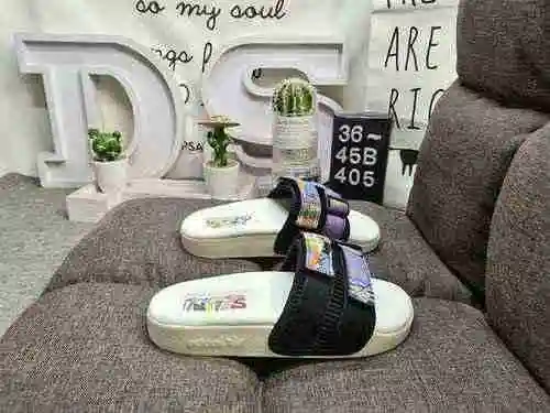 405D/AdidasADILETTE SANDAL W Zapatillas Air Comfort con velcro de moda de verano