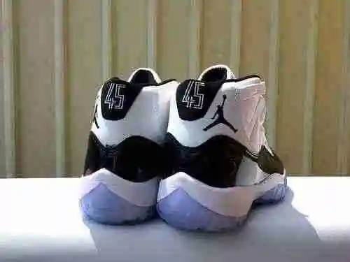 JORDAN 11 Blanco Negro 45 Zapatillas Hombre y Mujer: 36-47