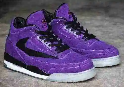 Jordan 3 Negro Púrpura 40-47