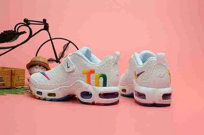 耐克 Nike Mercurial Air Max Plus Tn 滴塑童鞋 白七彩 28-35 (5).webp