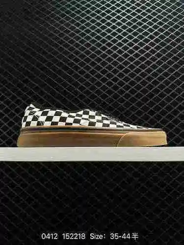 90000 Vans Raw Rubber Checkerboard Checkers Anaheim Aut Checkerboard Checkers Blanco y Negro Suela d