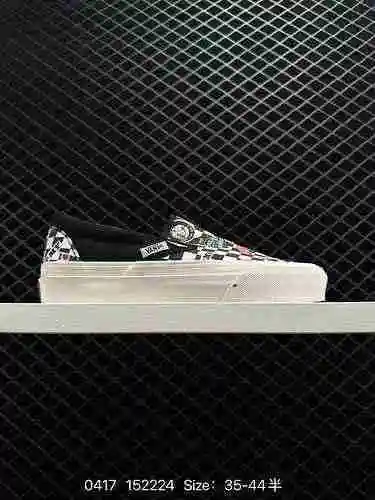 2 Vans Slip-On Official European Station Plus zapatos de lona de gama alta de tela 223 nuevos zapato
