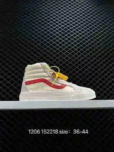 9 Vans Sk8-Hi Classic Estilo de felpa en blanco y negro para calidez en invierno, forro superior de 