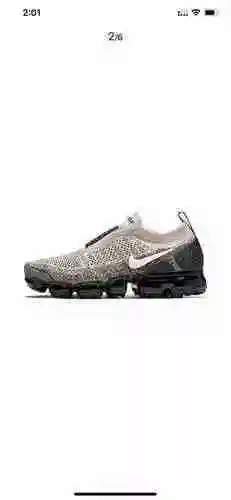 Nike Nike Air VaporMax FK Moc 2 2018 Air Cushion 2.ª generación sin cordones Edición con correa Gris
