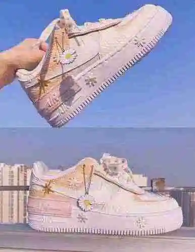 Zapatos Nike Air Force 1 Air Force One AF1 Macaron Butter Small Daisy para mujer CI0919 36-39