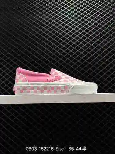 Se envían 8 nuevos modelos: VANS OS One Step Pink Checkerboard Classic Low Top Canvas Shoes Artesaní