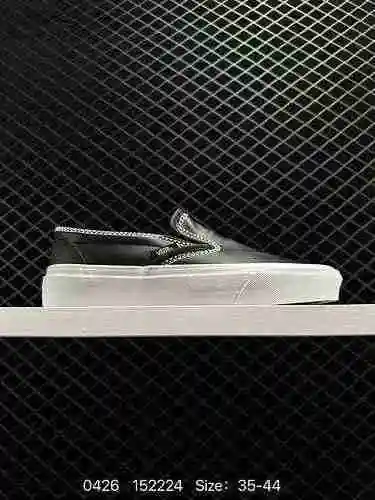 Auténticos 44 Cool Black Comfort Board Shoes oficiales de Vans White Mountain, marca conjunta VANS c
