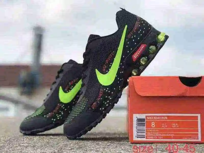 NIKE SHOX REAX RUN耐克编织 黑绿40-45.webp