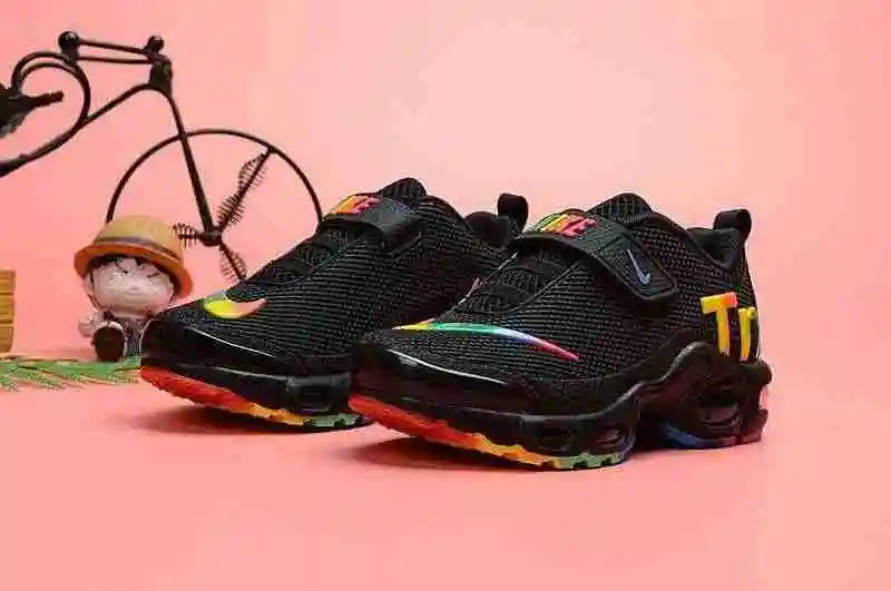 耐克 Nike Mercurial Air Max Plus Tn 滴塑童鞋 黑七彩28-35 (2).webp